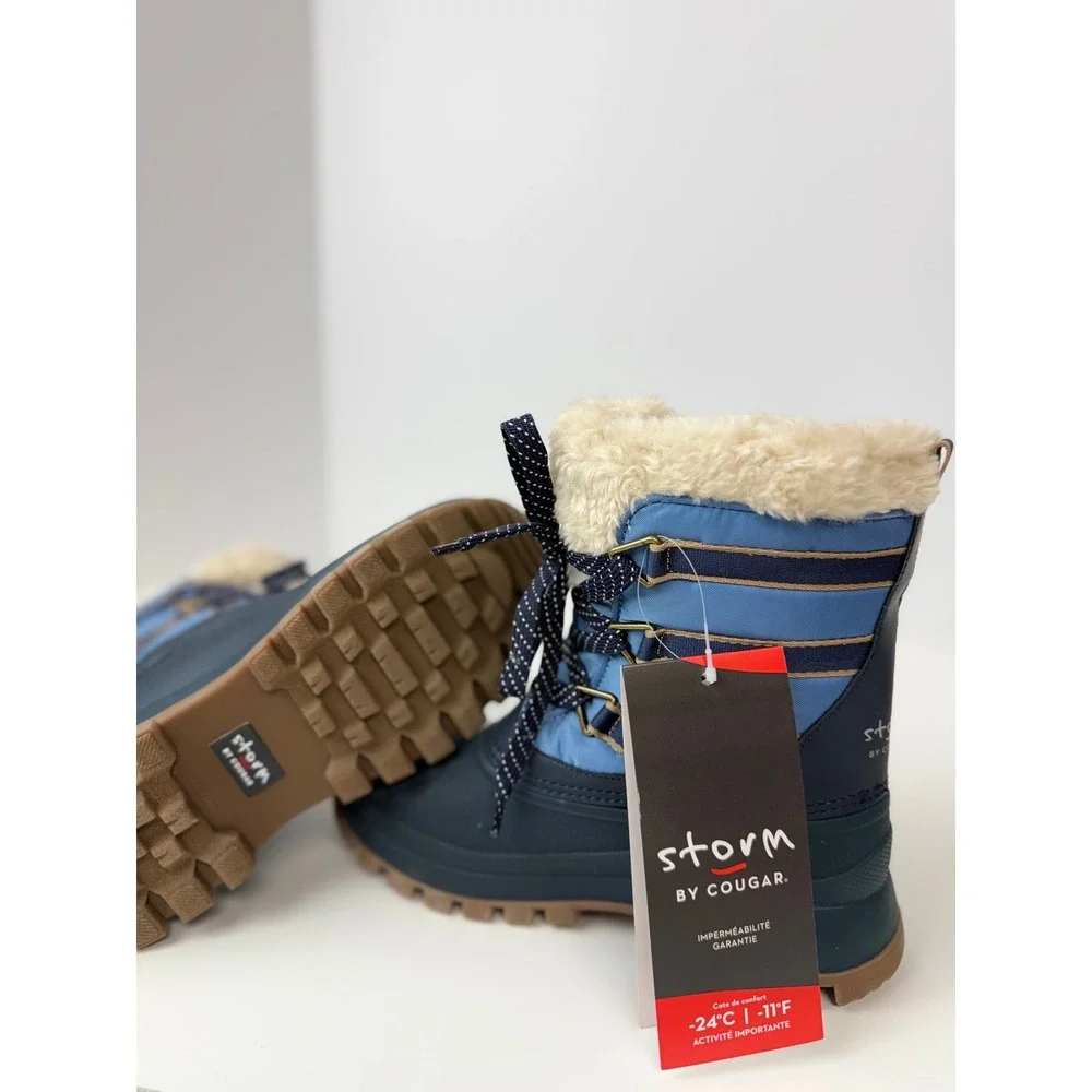 Storm by Cougar Fjord Fresno Navy Winter Boot Sz 6‎ Insulated